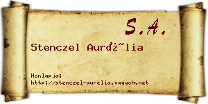 Stenczel Aurélia névjegykártya